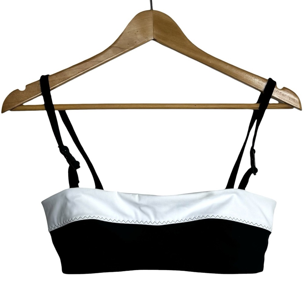 Tropic of C Raquel Bikini Top Black Bandeau Size Medium NWT Victoria's Secret